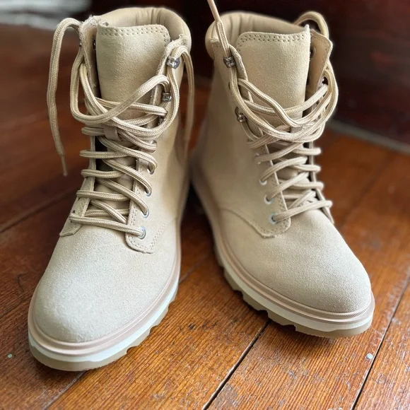 SOREL NEW Tan Lace-Up Women's Boots - Picture 2 of 5